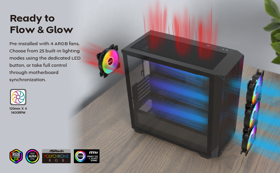 MONTECH X5M Micro ATX Gaming PC Case