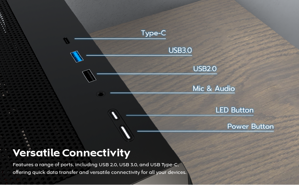 MONTECH X5M Micro ATX Gaming PC Case