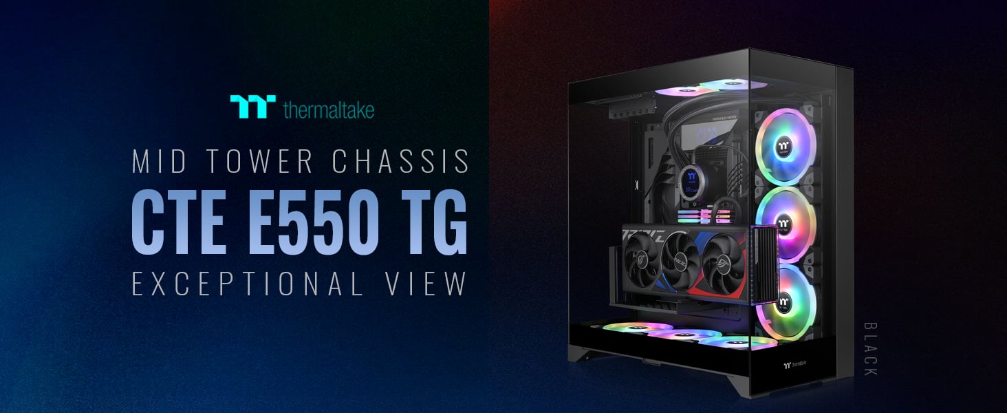 Thermaltake CTE E550 TG Black Mid Tower ATX Case