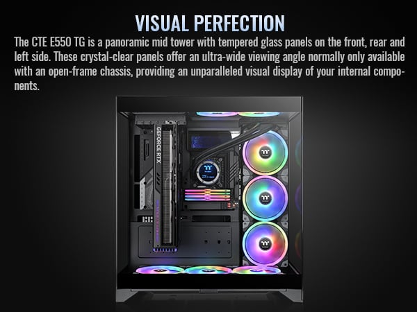 Thermaltake CTE E550 TG Black Mid Tower ATX Case