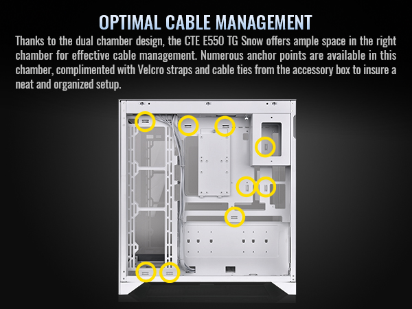 Thermaltake CTE E550 TG Snow Mid Tower ATX Case