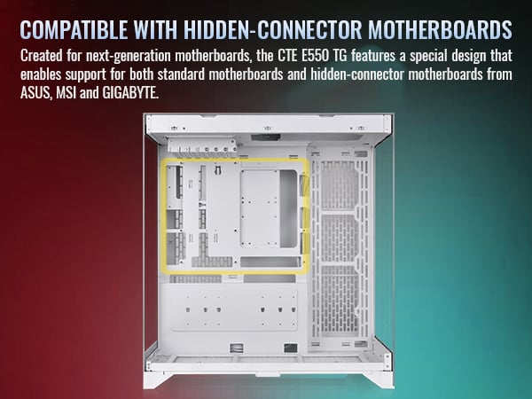 Thermaltake CTE E550 TG Snow Mid Tower ATX Case