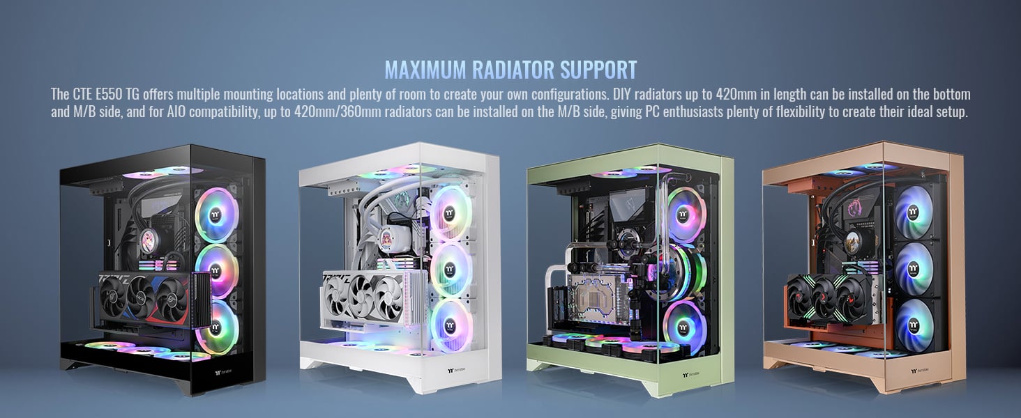 Thermaltake CTE E550 TG Snow Mid Tower ATX Case