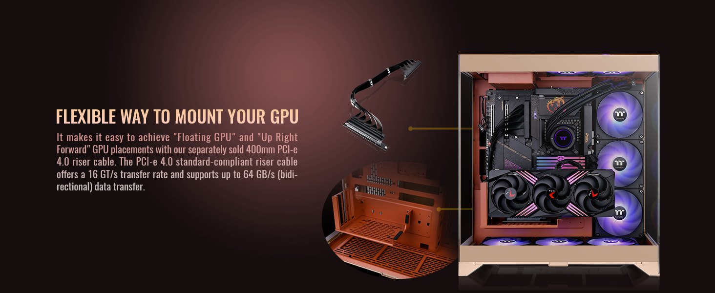 Thermaltake CTE E550 TG Gravel Sand Mid Tower ATX Case
