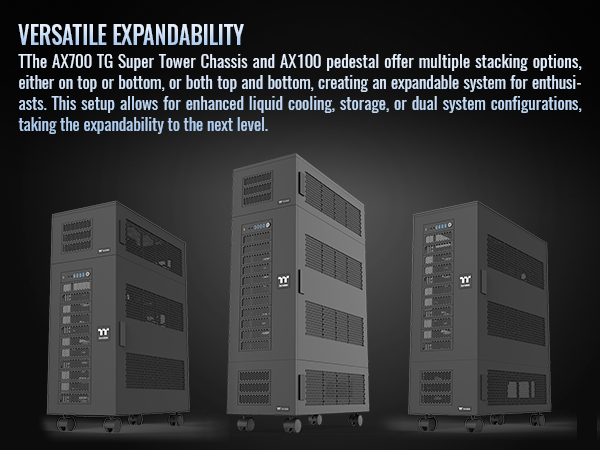 Thermaltake AX700 TG Super Tower Computer Case