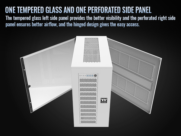Thermaltake AX700 Snow TG Super Tower Computer Case
