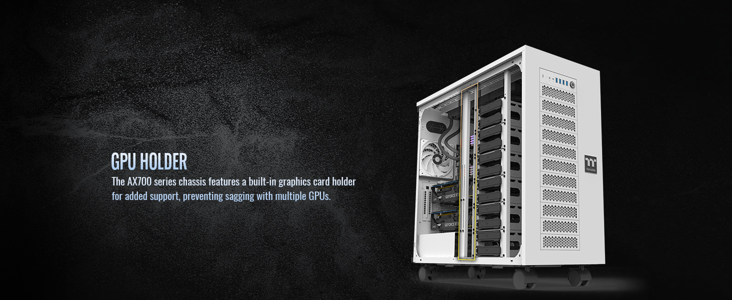 Thermaltake AX700 Snow TG Super Tower Computer Case