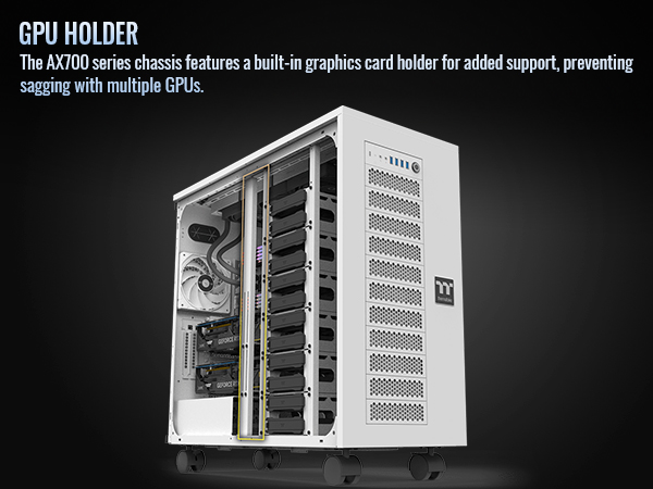 Thermaltake AX700 Snow TG Super Tower Computer Case