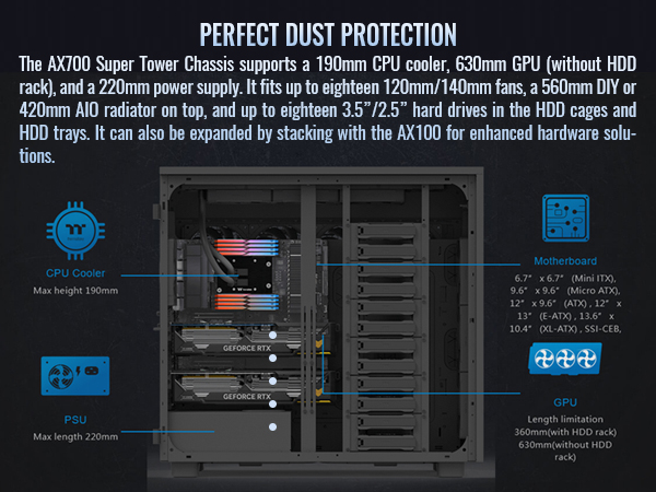 Thermaltake AX700 Super Tower Computer Case