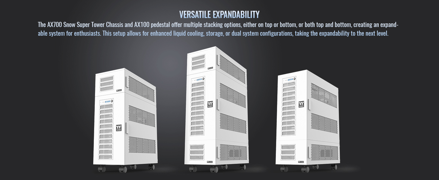 Thermaltake AX700 Snow Super Tower Computer Case