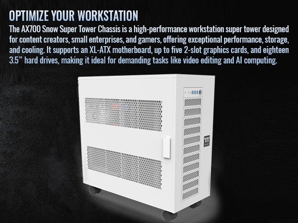 Thermaltake AX700 Snow Super Tower Computer Case