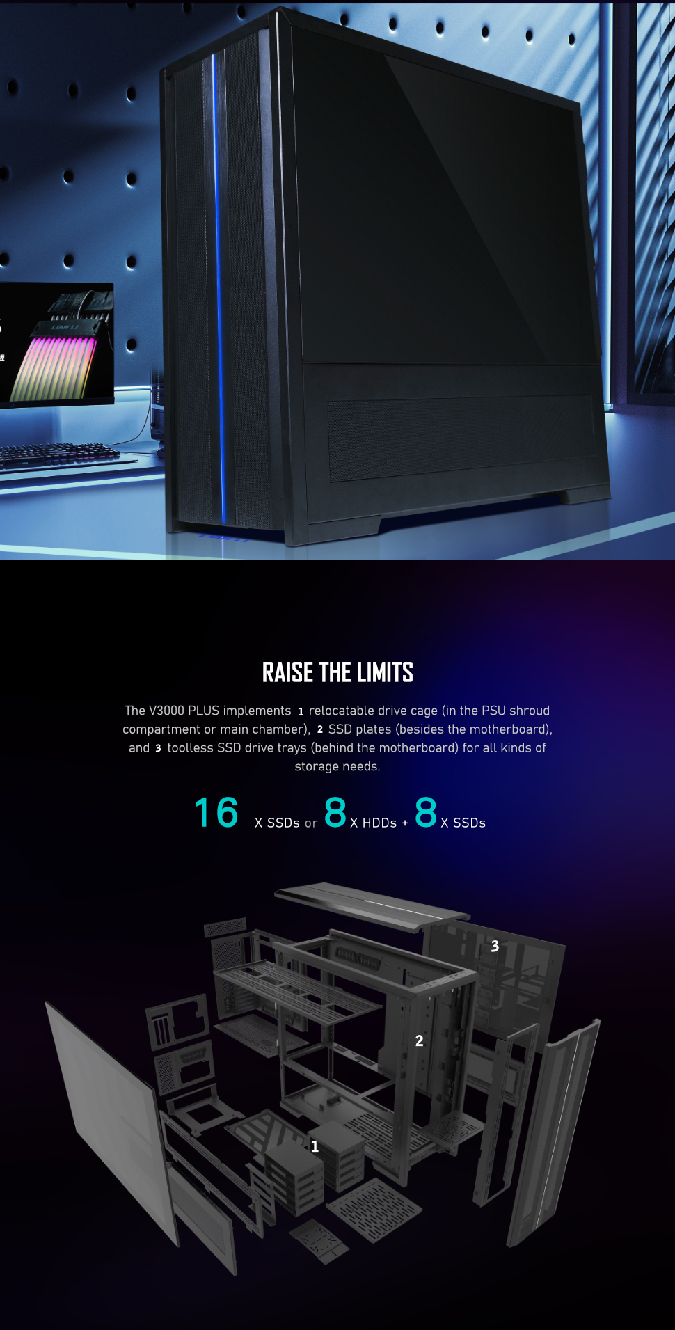 Lian Li's Highly Anticipated V3000 PLUS PC Case Launches Today With Triple  480mm AIO Cooling Support