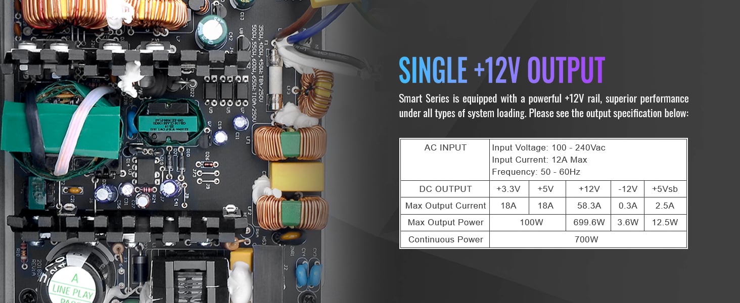 Thermaltake Smart Series 700W Power Supply