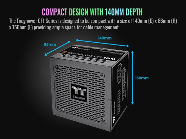 Thermaltake GF1 Fully Modular ATX 850W Power Supply