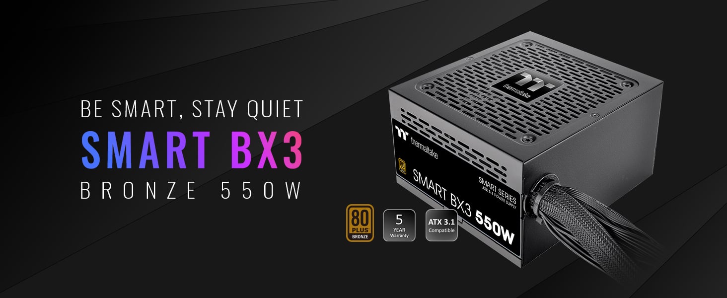 Thermaltake Smart BX3 550W Power Supply