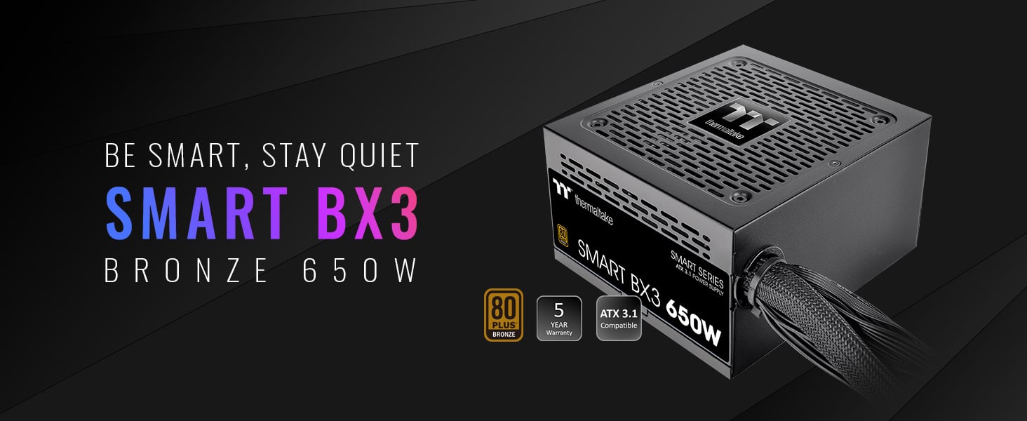 Thermaltake Smart BX3 650W Power Supply