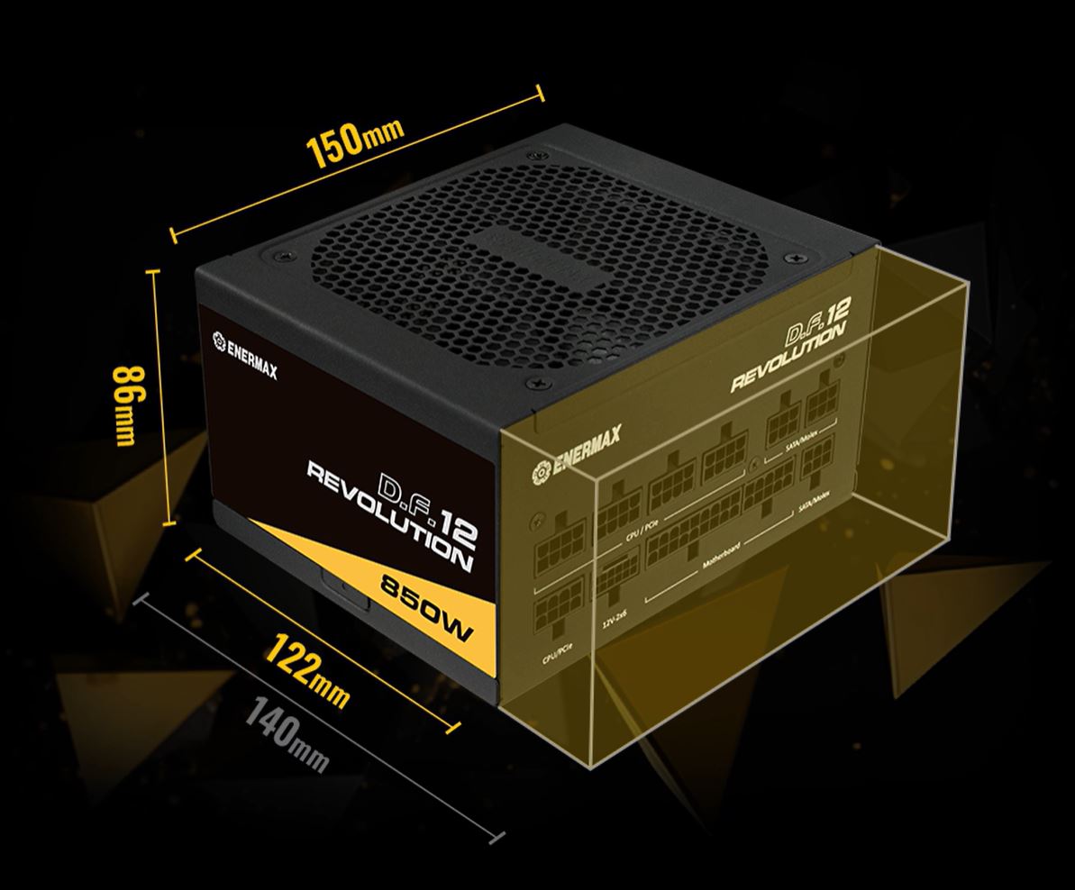 ENERMAX Revolution D.F. 12 850W  Full Modular Power Supply