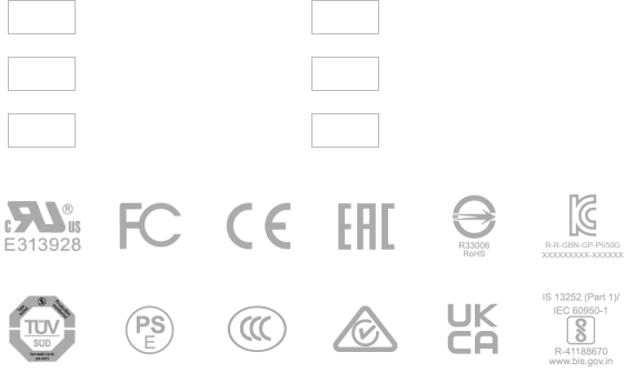 GIGABYTE P650G Power Supply