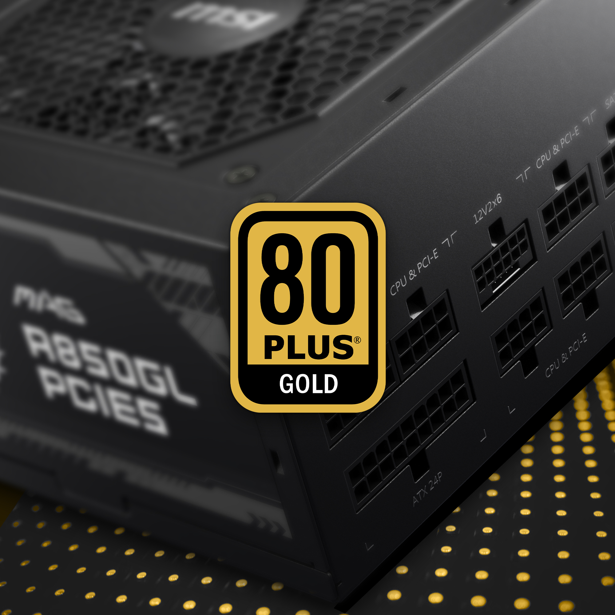 MSI Alimentation PC MAG A850GL PCIE5 - 850W 80+ Gold Modulaire