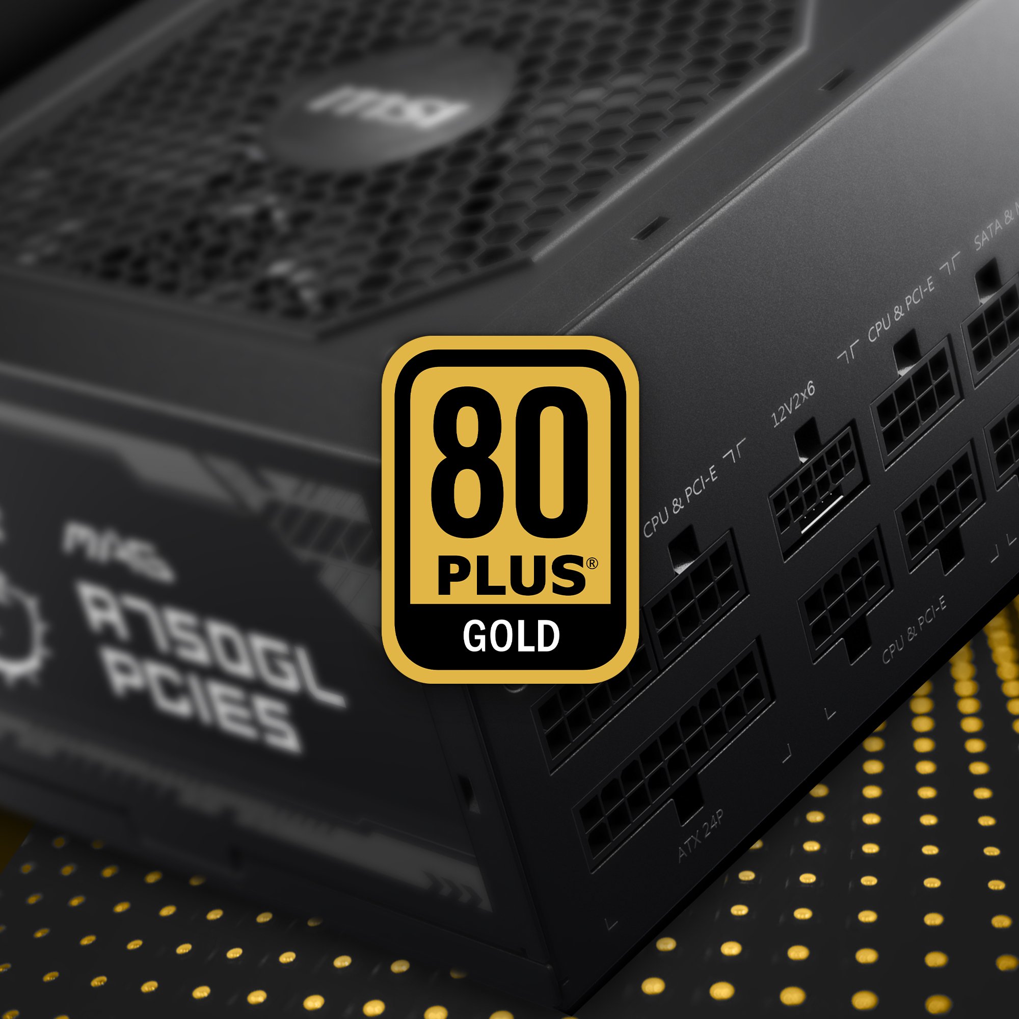 MSI - MAG A750GL PCIE 5.0, 80 GOLD Fully Modular Gaming PSU