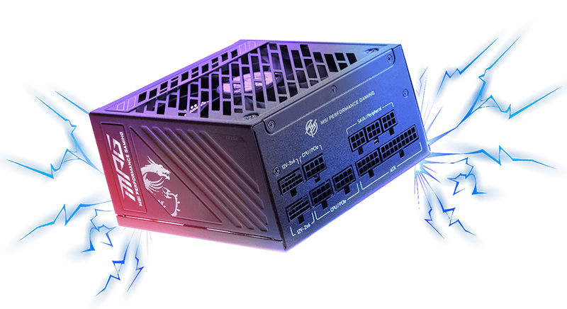 MSI MPG A1250GS PCIE5 II Power Supply