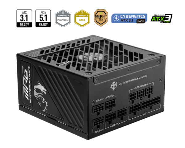 MSI MPG A1250GS PCIE5 II Power Supply