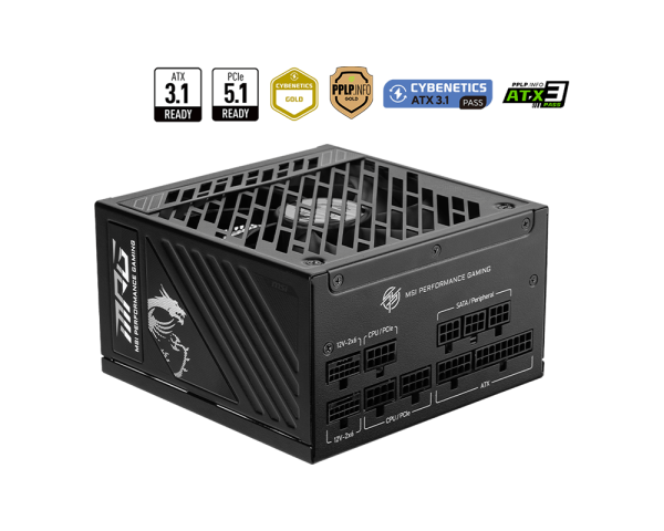 MSI MPG A1000GS PCIE 5 II Power Supply