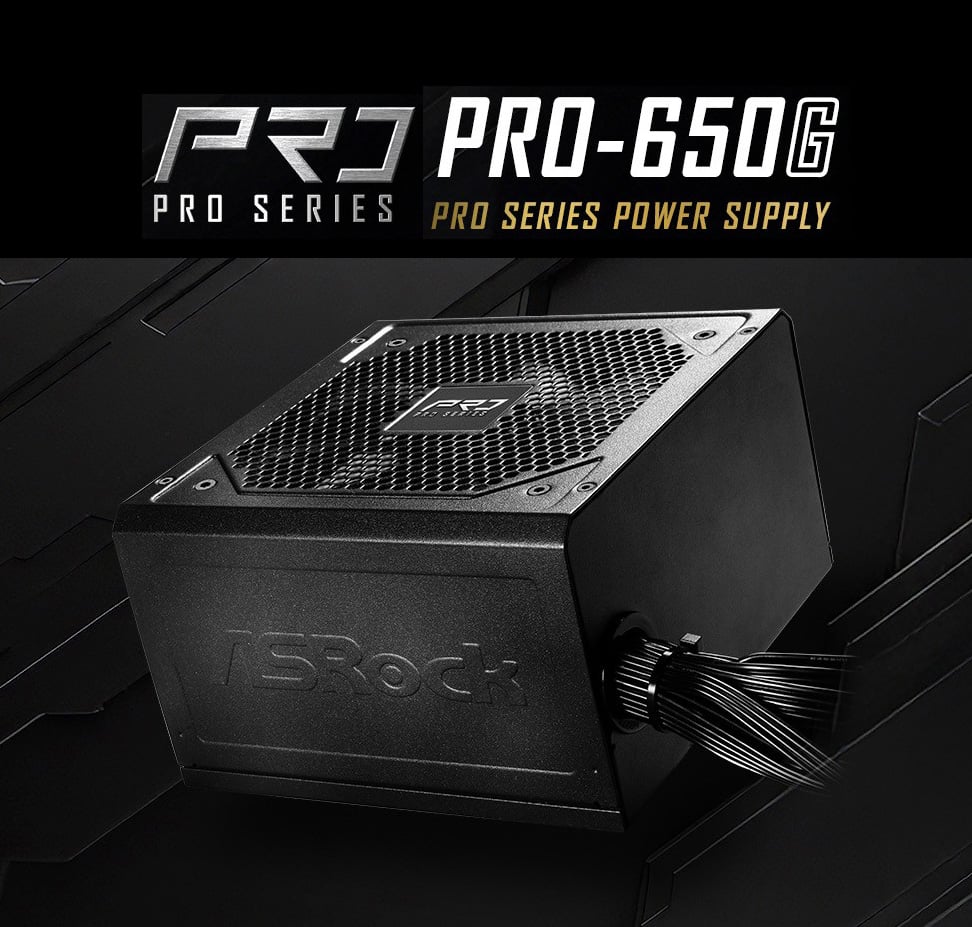 ASRock PRO Series PRO-650G 650W Power Supply