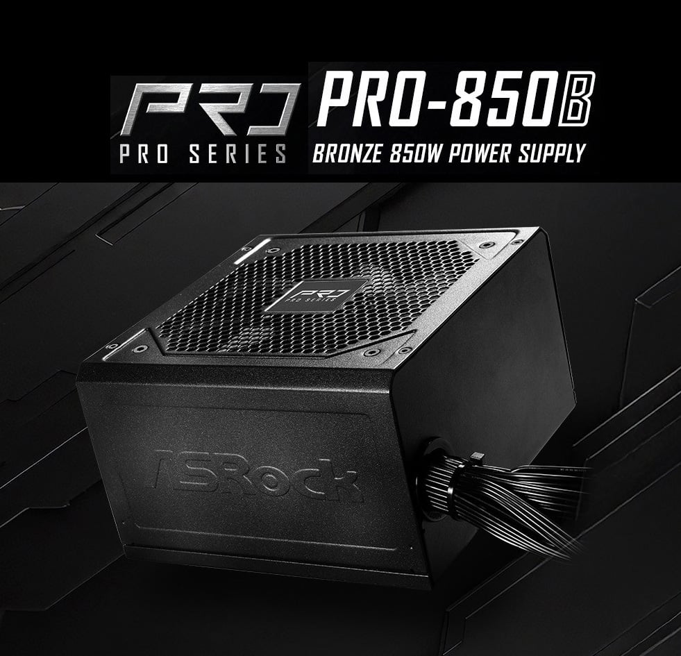 ASRock PRO Series PRO-850B 850W Power Supply