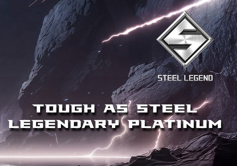 ASRock Steel Legend SL-1200P 1200W 80 PLUS GOLD & Cybenetics PLATINUM Full Modular Power Supply