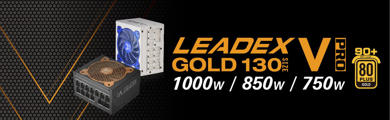NeweggBusiness - Super Flower Leadex V Gold PRO 1000W(White), ATX 