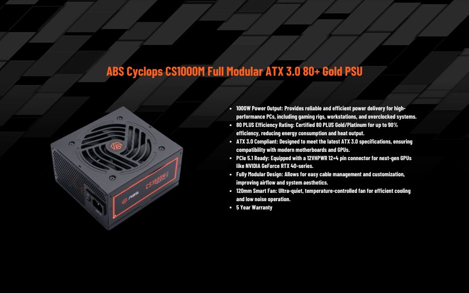 ABS Cyclops CS1000M Power Supply