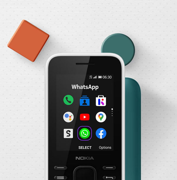 Nokia 6300 4G | Unlocked | International | WiFi Hotspot | Social Apps |  Google Maps and Assistant | Light Charcoal