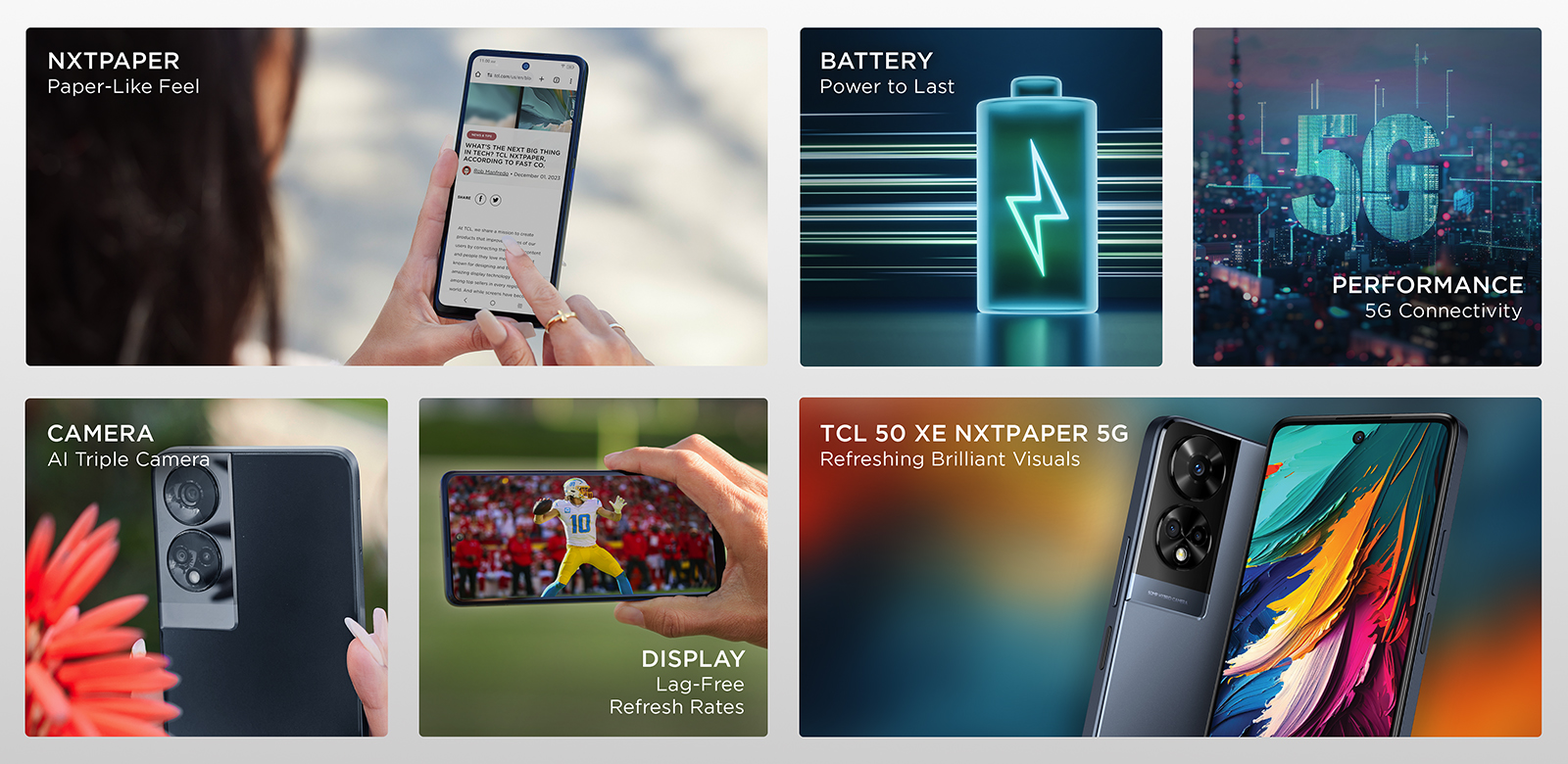 TCL 50 XE NXTPAPER 5G Unlocked Cell phone