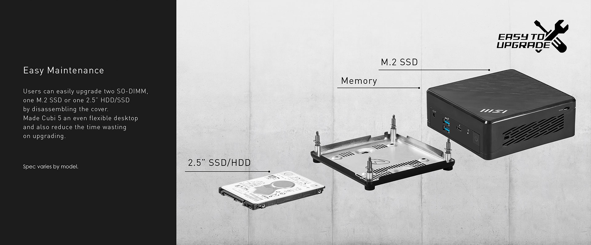 MSI Cubi 5 12M Desktop Computer