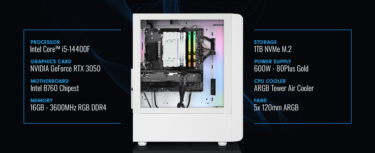 Thermaltake LCGS Quartz i350 R4 Gaming Desktop