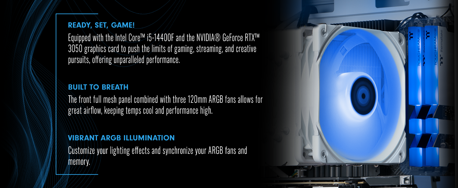 Thermaltake LCGS Quartz i350 R4 Gaming Desktop