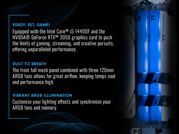 Thermaltake LCGS Quartz i350 R4 Gaming Desktop