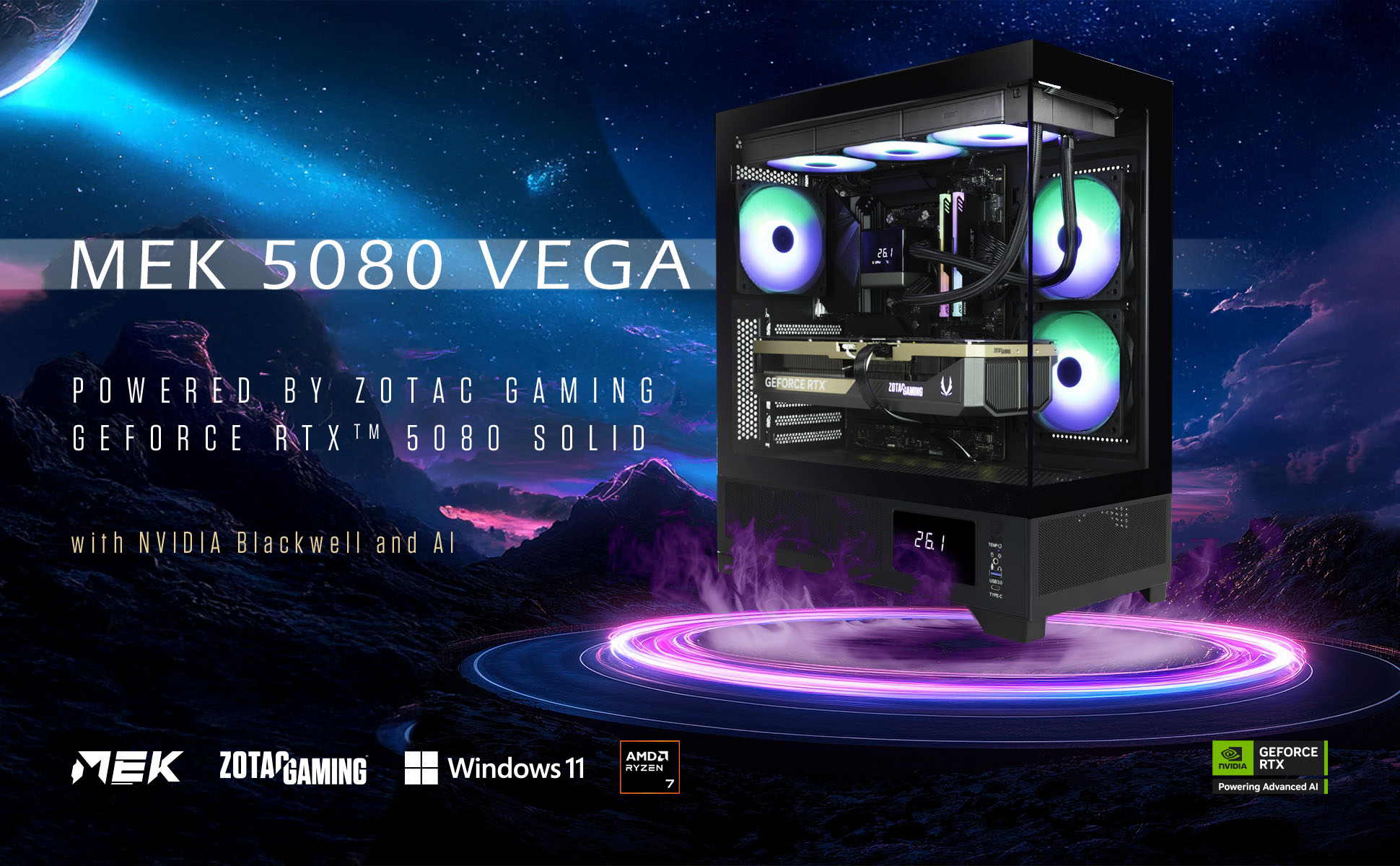 ZOTAC Gaming MEK AI-Enhanced Gaming PC