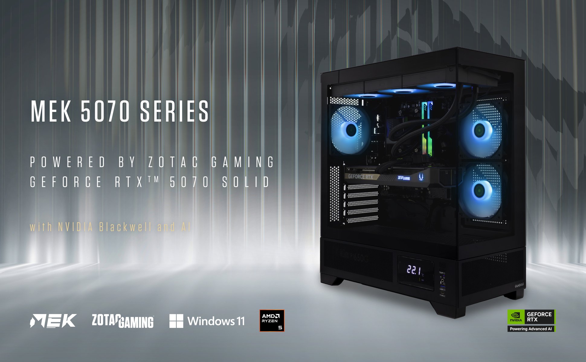 ZOTAC MEK AI-Enhanced Gaming PC Desktop Computer