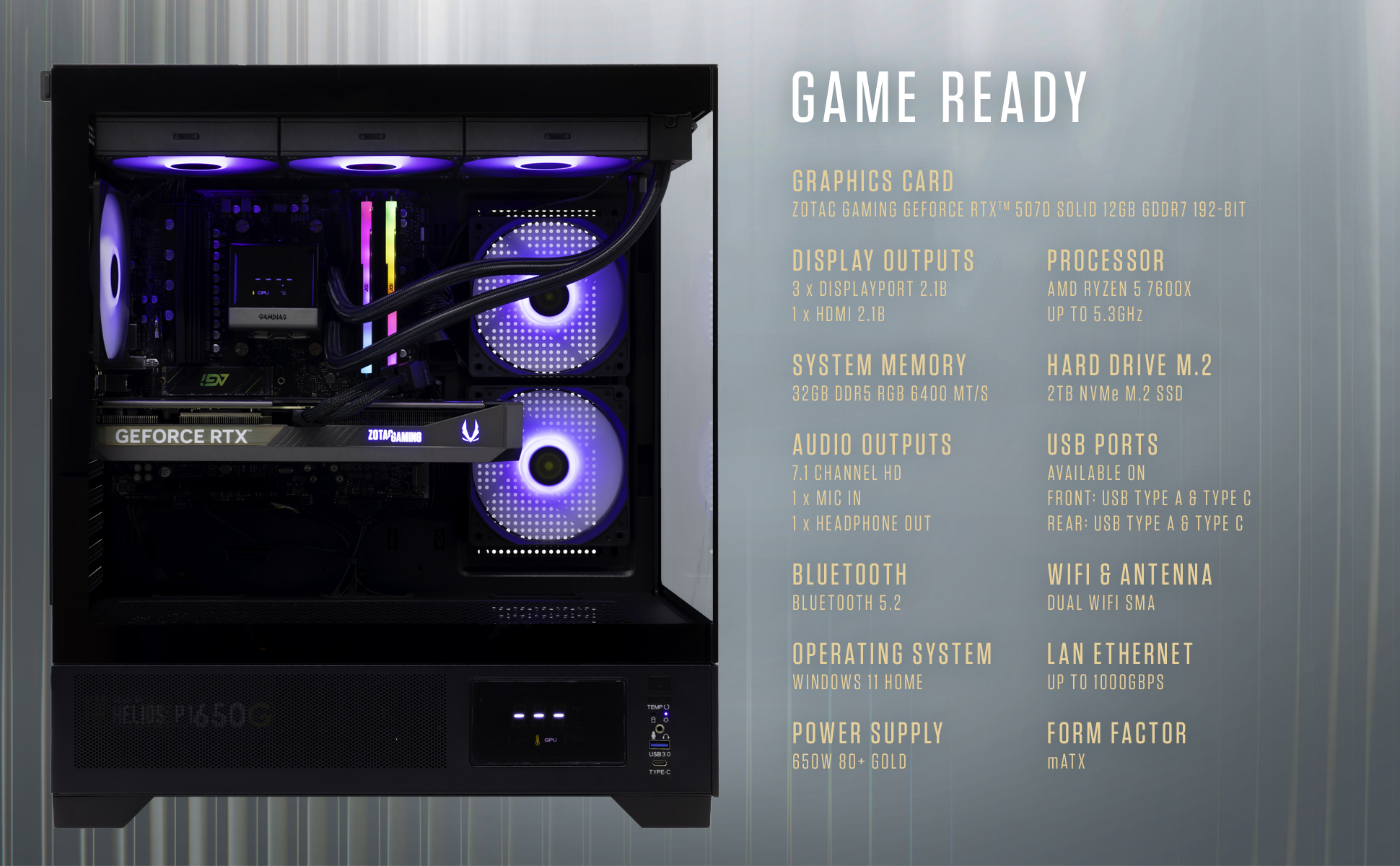 ZOTAC MEK AI-Enhanced Gaming PC Desktop Computer