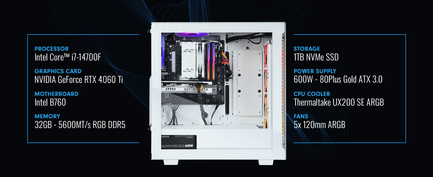Thermaltake LCGS View i460T Gaming Desktop