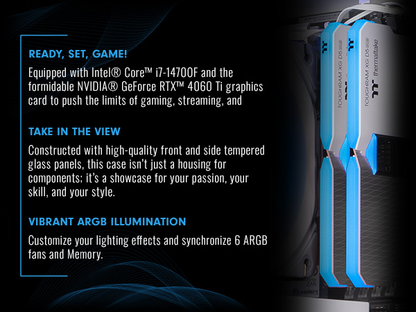 Thermaltake LCGS View i460T Gaming Desktop