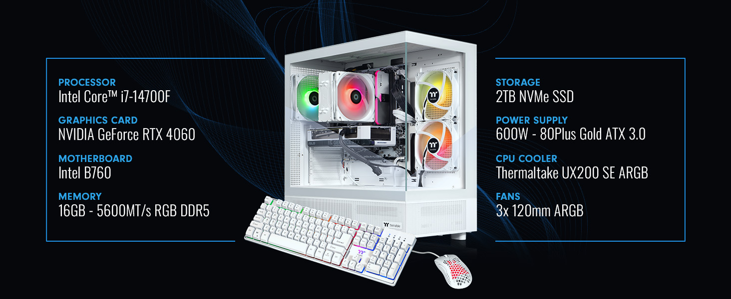 Thermaltake LCGS Vista i46S Gaming Desktop