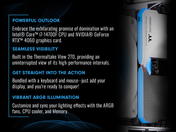 Thermaltake LCGS Vista i46S Gaming Desktop