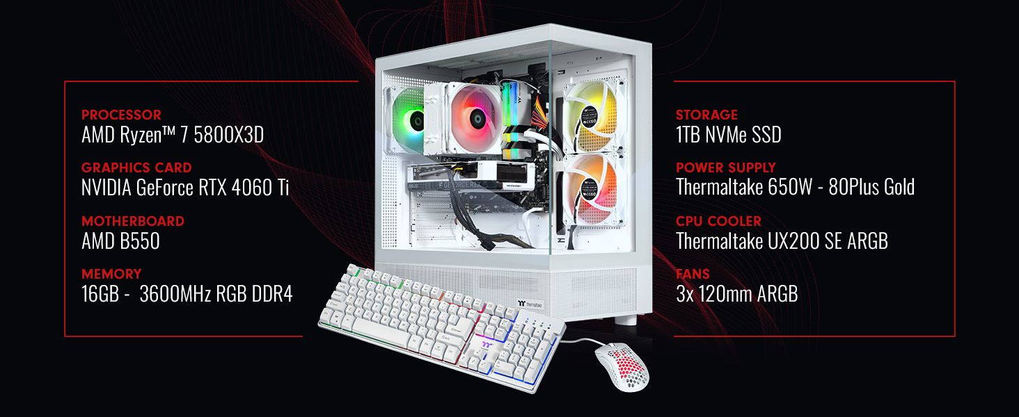 Thermaltake LCGS Vista 460TS Gaming Desktop