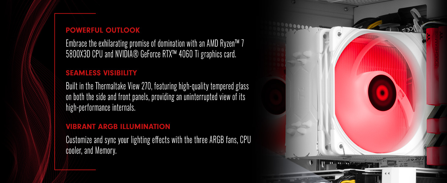 Thermaltake LCGS Vista 460TS Gaming Desktop
