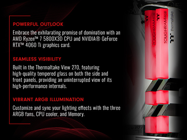 Thermaltake LCGS Vista 460TS Gaming Desktop