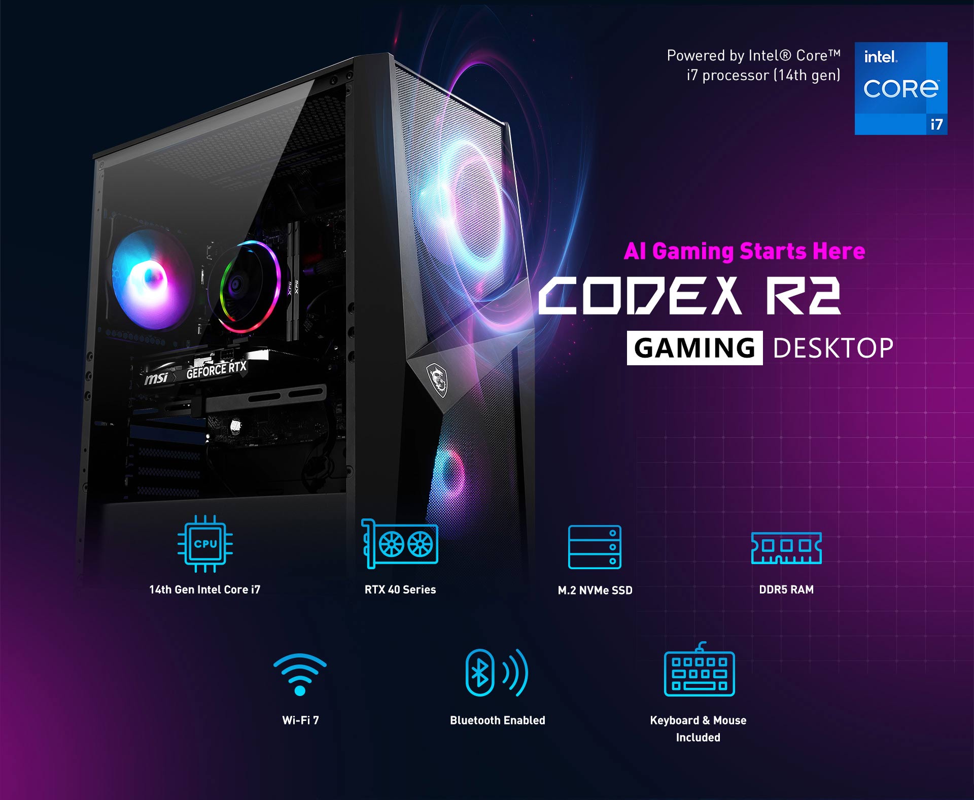 MSI Codex R2 Gaming Desktop