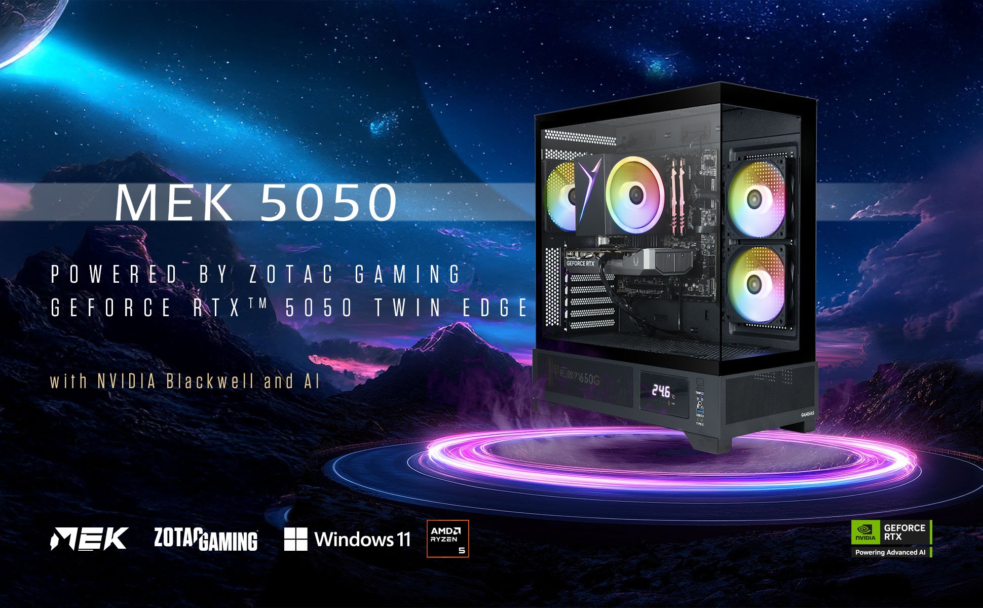 ZOTAC MEK AI-Enhanced Gaming PC Desktop Computer